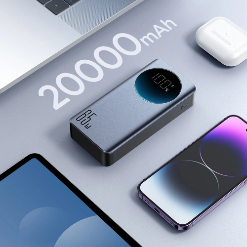 Powerbank Joyroom JR-PBF04 USB-A, 2xUSB-C 20000mAh 65W czarny