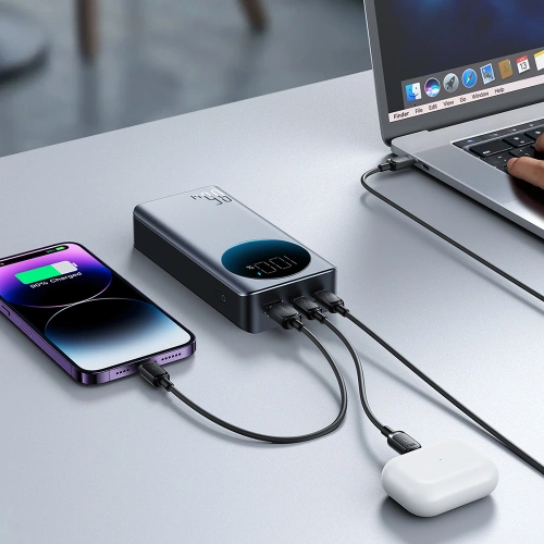 Powerbank Joyroom JR-PBF04 USB-A, 2xUSB-C 20000mAh 65W czarny