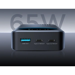 Powerbank Joyroom JR-PBF04 USB-A, 2xUSB-C 20000mAh 65W czarny