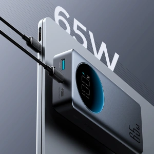 Powerbank Joyroom JR-PBF04 USB-A, 2xUSB-C 20000mAh 65W czarny