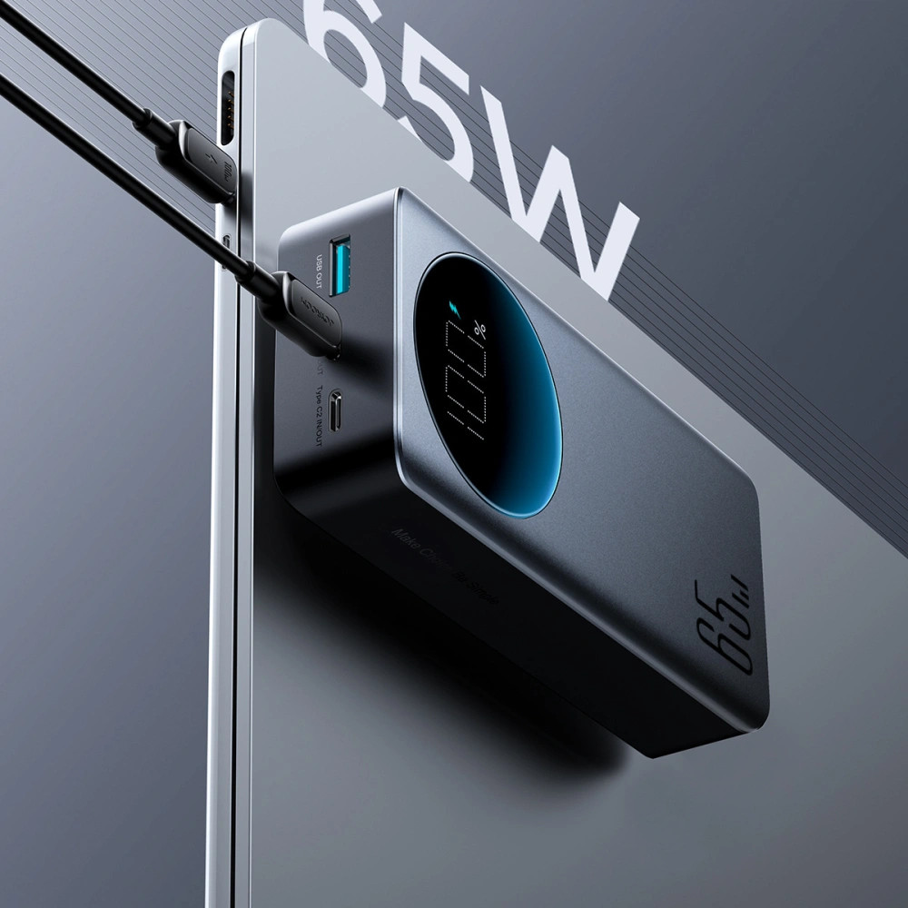 Hurtownia GSM - Powerbank Joyroom JR-PBF05 USB-A, 2xUSB-C 30000mAh 65W s digitálním displejem černý - JYR927 - {ean13} - Hurt