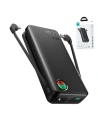 Hurtownia GSM - Powerbank Joyroom JR-L015 20000mAh 22.5W + beépített USB-C, Lightning kábelek fekete - JYR928 - {ean13} - Hurt