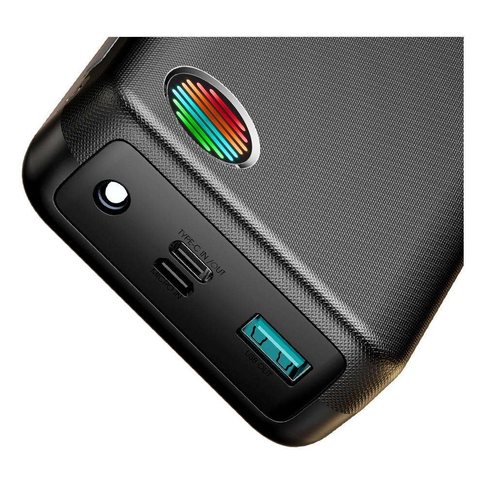 Hurtownia GSM - Powerbank Joyroom JR-L015 20000mAh 22.5W + beépített USB-C, Lightning kábelek fekete - JYR928 - {ean13} - Hurt