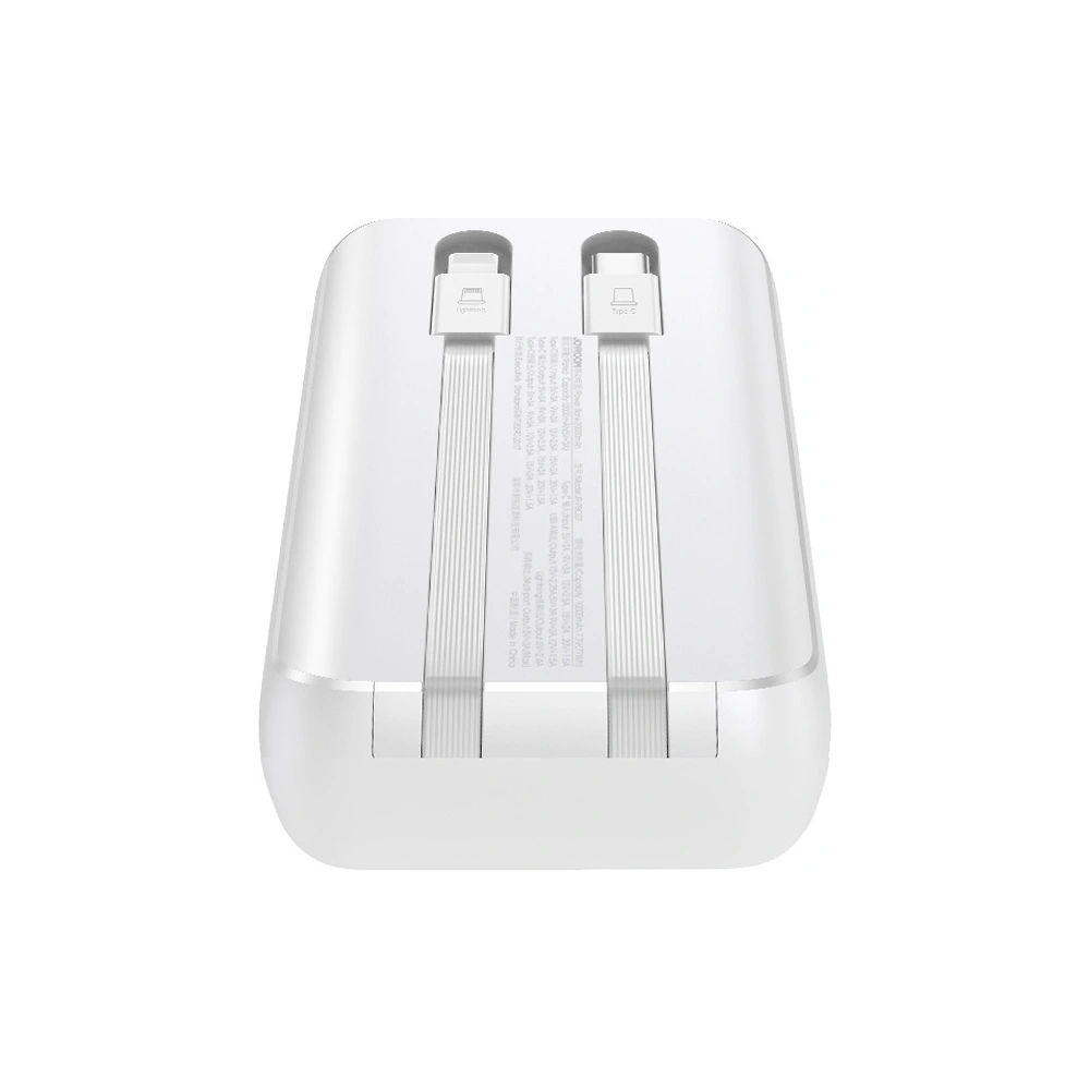 Hurtownia GSM - Powerbank Joyroom JR-PBC06 10000mAh 30W + beépített USB-C és Lightning kábelek fehér - JYR929 - {ean13} - Hurt
