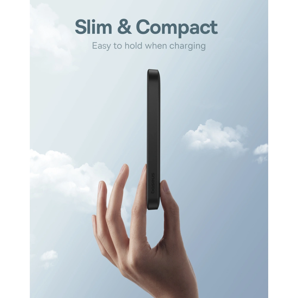 Wholesale Baseus powerbank 5000mAh 20W with inductive charging + USB-C cable (20V/3A) black - BSU4799 - {ean13} - Hurt