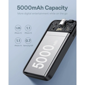Hurtownia GSM - Powerbank Baseus 5000mAh 20W mit induktiver Ladefunktion + USB-C Kabel (20V/3A) schwarz - BSU4799 - {ean13} - Hurt