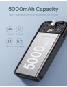Hurtownia GSM - Powerbank Baseus 5000mAh 20W s funkcí bezdrátového nabíjení + kabel USB-C (20V/3A) černý - BSU4799 - {ean13} - Hurt