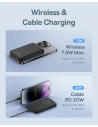Hurtownia GSM - Powerbank Baseus 5000mAh 20W cu funcția de încărcare wireless + cablu USB-C (20V/3A) negru - BSU4799 - {ean13} - Hurt