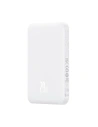 Powerbank Baseus 5000mAh 20W cu funcție de încărcare wireless + cablu USB-C (20V/3A) alb