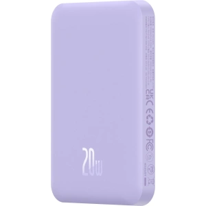 Hurtownia GSM - Powerbank Baseus 5000mAh 20W cu funcție de încărcare inductivă + cablu USB-C (20V/3A) violet - BSU4802 - {ean13} - Hurt