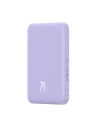 Powerbank Baseus 5000mAh 20W indukciós töltési funkcióval + USB-C kábel (20V/3A) lila