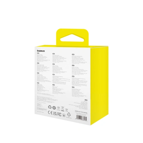 Powerbank Baseus 5000mAh 20W z funkcją ładowania indukcyjnego + kabel USB-C (20V/3A) fioletowy