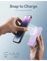 Hurtownia GSM - Powerbank Baseus 5000mAh 20W s funkcí bezdrátového nabíjení + kabel USB-C (20V/3A) fialový - BSU4802 - {ean13} - Hurt