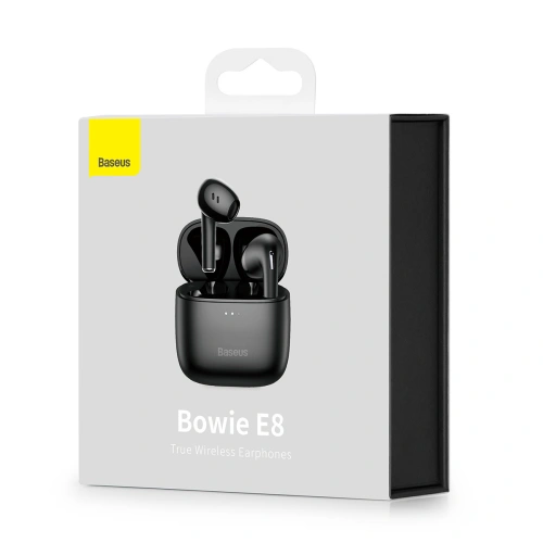 Słuchawki bezprzewodowe douszne Baseus Bowie E8 TWS Bluetooth 5.0 czarne
