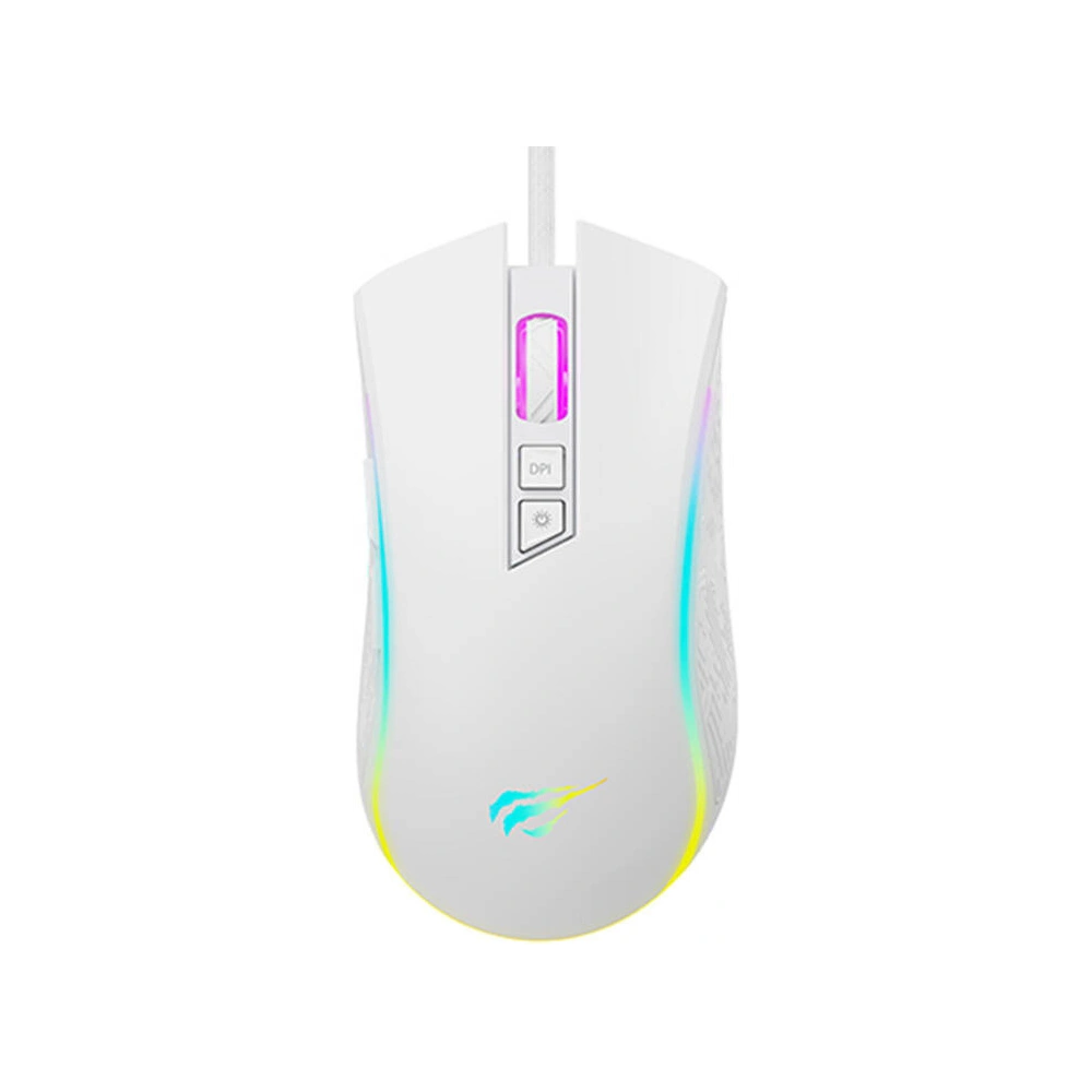Hurtownia GSM - Mouse gaming cu fir HAVIT MS1034 alb - HVT253 - {ean13} - Hurt