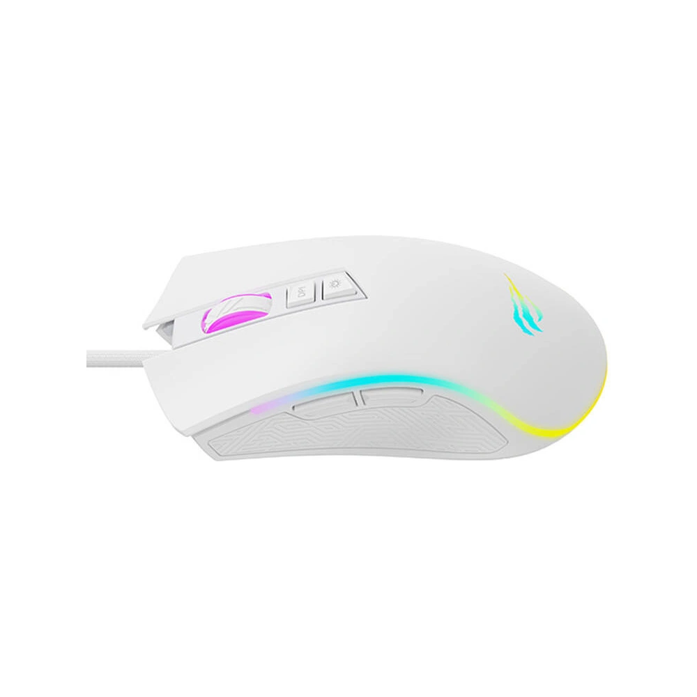 Hurtownia GSM - Mouse gaming cu fir HAVIT MS1034 alb - HVT253 - {ean13} - Hurt