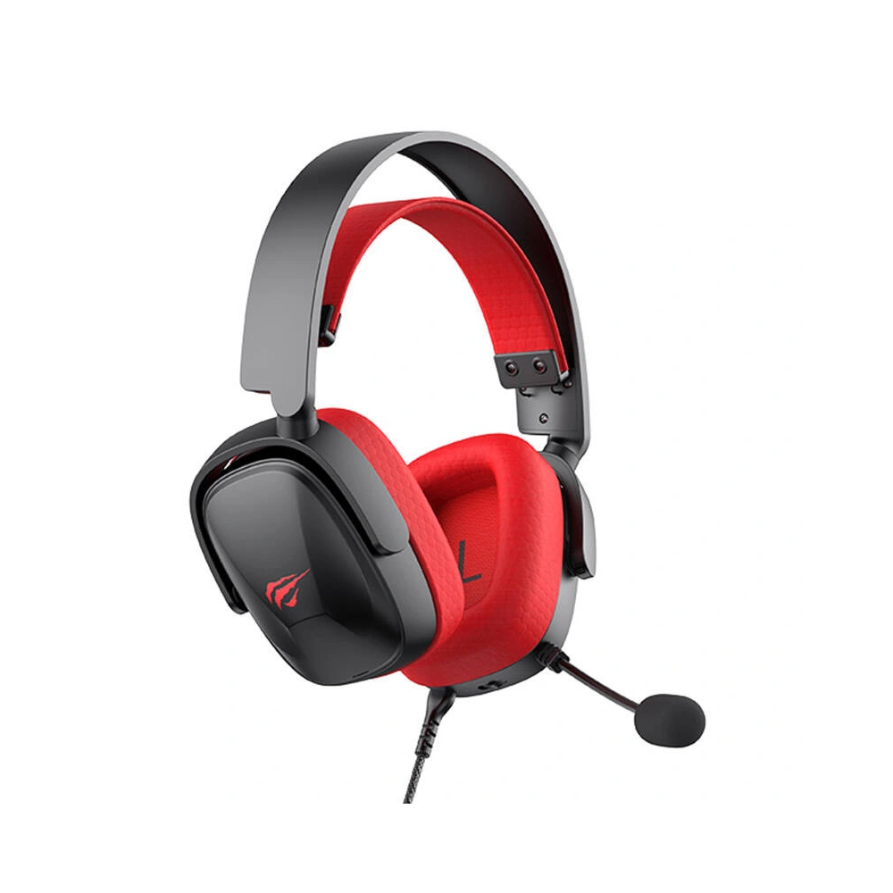 Wholesale HAVIT H2039D gaming headphones mini jack 3.5mm (red/black) - HVT257 - {ean13} - Hurt