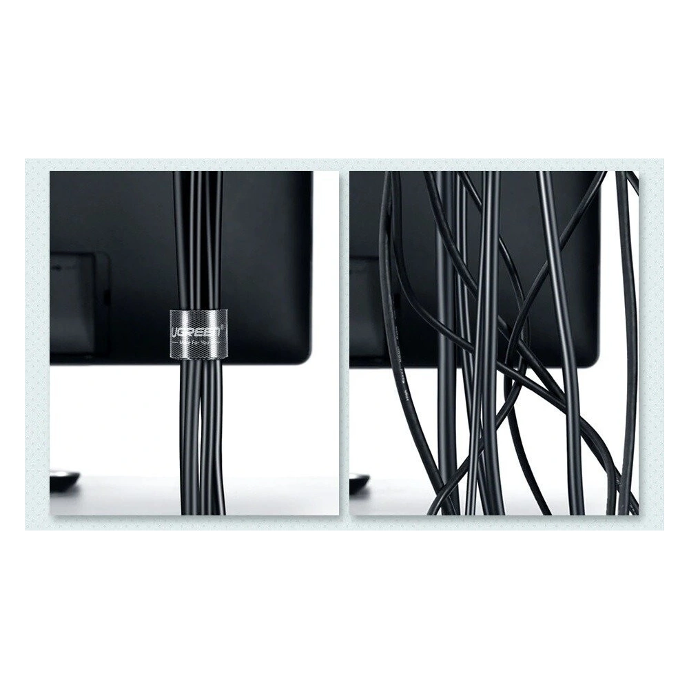 Hurtownia GSM - Organizer na kable (rzep) UGREEN 1 metr - czarny - UGR123BLK - {ean13} - Hurt