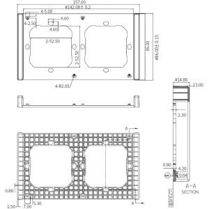 Wholesale Sonoff double mounting frame for wall switch installation - SNF135 - {ean13} - Hurt