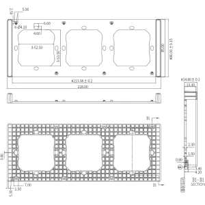 Wholesale Sonoff triple mounting frame for wall switch installation - SNF136 - {ean13} - Hurt
