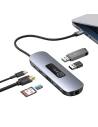 Hurtownia GSM - Adapter USAMS US-SJ644 HUB 10w1 USB-C / 3xUSB-A 3.0, TF, SD, USB-C, HDMI, RJ45, VGA PD100W grau/ tarnish - USA1010 - {ean13} - Hurt