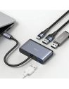 Wholesale USAMS US-SJ627 HUB 4w1 USB-C / 2xUSB-A 2.0,USB-A 3.0,USB-C dark grey - USA1011 - {ean13} - Hurt
