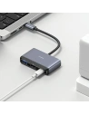 Wholesale USAMS US-SJ627 HUB 4w1 USB-C / 2xUSB-A 2.0,USB-A 3.0,USB-C dark grey - USA1011 - {ean13} - Hurt
