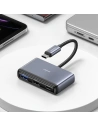 Wholesale USAMS US-SJ628 HUB 5w1 USB-C / USB-A 2.0,USB 3.0,USB-C,TF,SD dark grey - USA1012 - {ean13} - Hurt