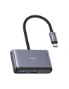 Wholesale USAMS US-SJ628 HUB 5w1 USB-C / USB-A 2.0,USB 3.0,USB-C,TF,SD dark grey - USA1012 - {ean13} - Hurt