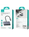 Wholesale USAMS US-SJ628 HUB 5w1 USB-C / USB-A 2.0,USB 3.0,USB-C,TF,SD dark grey - USA1012 - {ean13} - Hurt