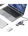 Hurtownia GSM - Adapter USAMS US-SJ642 HUB 6w1 USB-C / 2xUSB-A 3.0,TF,SD,USB-C,HDMI PD100W szary/tarnish - USA1013 - {ean13} - Hurt