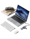 Hurtownia GSM - Adapter USAMS US-SJ643 HUB 8w1 USB-C / 3xUSB-A 3.0,TF,SD,USB-C,HDMI,RJ45 PD100W szary/tarnish - USA1014 - {ean13} - Hurt