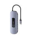 Hurtownia GSM - Adapter USAMS US-SJ643 HUB 8w1 USB-C / 3xUSB-A 3.0,TF,SD,USB-C,HDMI,RJ45 PD100W szary/tarnish - USA1014 - {ean13} - Hurt