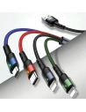 Kabel 4w1 USAMS US-SJ317 USB-A / microUSB, USB-C, 2xLightning Fast Charge 2A 1.2m