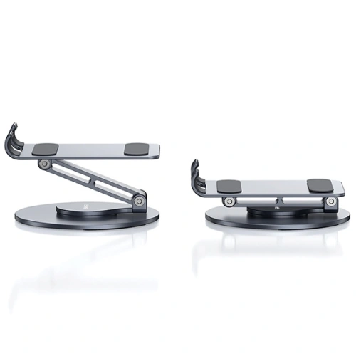 Rotacyjny uchwyt biurkowy na telefon / tablet USAMS US-ZJ074 szary/space grey