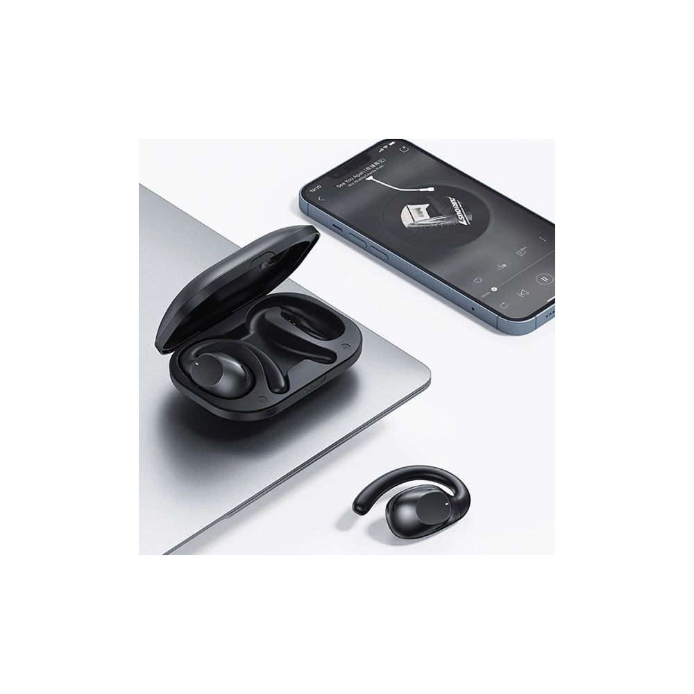 Hurtownia GSM - USAMS TWS EM Sorozat OWS Bluetooth 5.3 vezeték nélküli fülhallgató fekete - USA1019 - {ean13} - Hurt