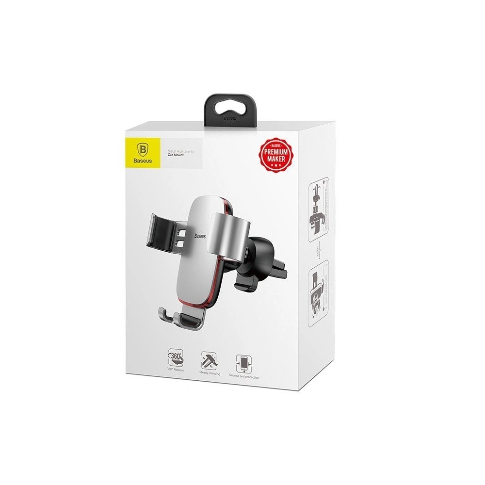 Wholesale Baseus Gravity Air Vent Car Mount - BSU583SLV - {ean13} - Hurt