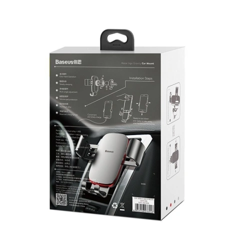 Uchwyt grawitacyjny Baseus na kratkę samochodu (srebrny)