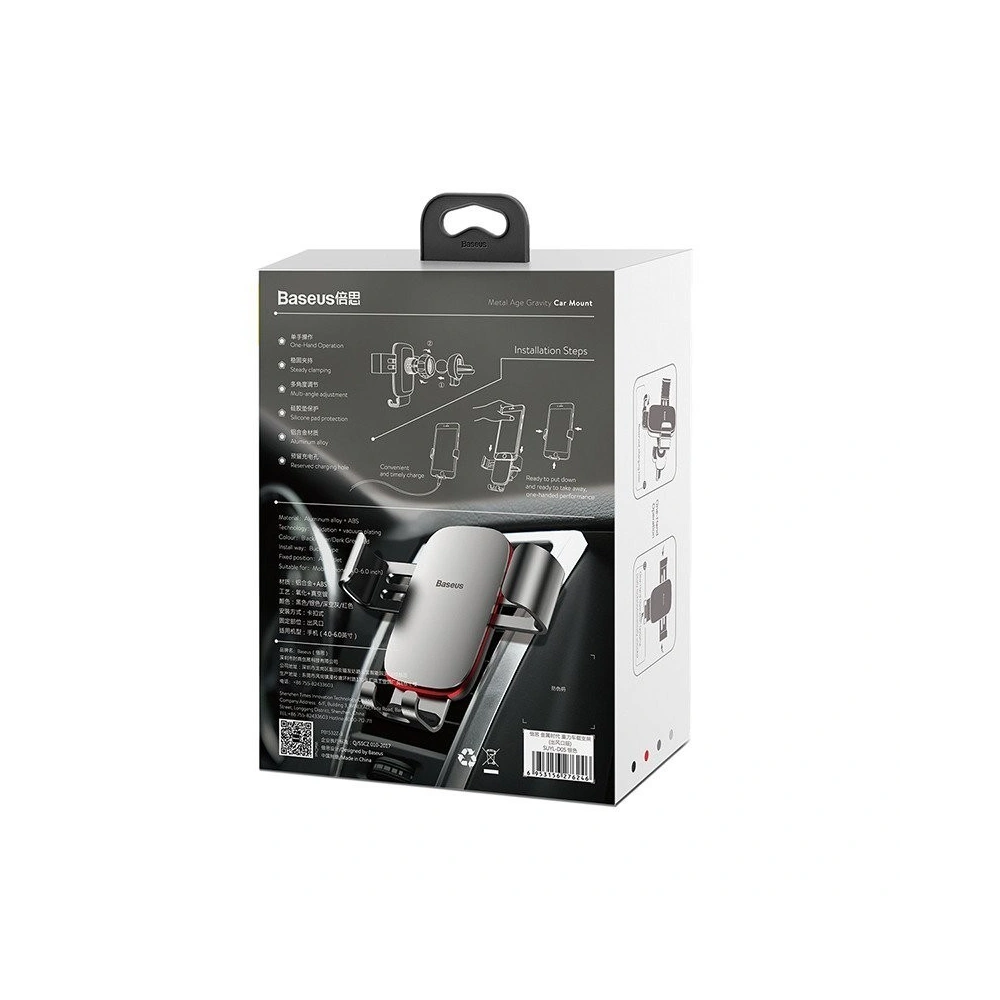 Wholesale Baseus Gravity Air Vent Car Mount - BSU583SLV - {ean13} - Hurt