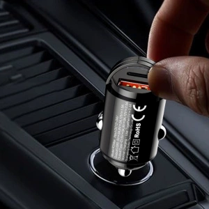 Hurtownia GSM - Auto nabíječka Dudao R3MAX USB-A, USB-C 48W QC PD černá - DDA302 - {ean13} - Hurt