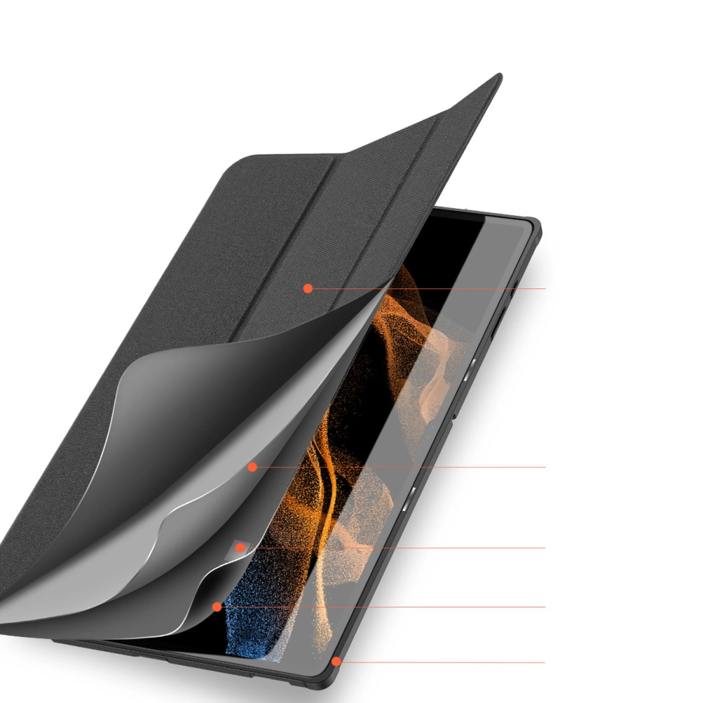 Hurtownia GSM - Etui Dux Ducis Domo Samsung Galaxy Tab S8 Ultra / S9 Ultra černé - DDS1856 - {ean13} - Hurt