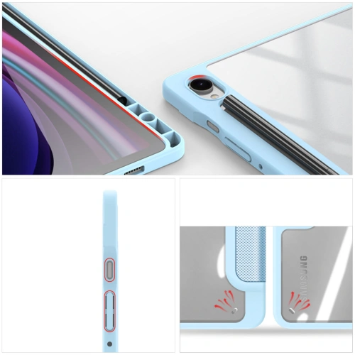 Etui Dux Ducis Toby Samsung Galaxy Tab S9 FE niebieskie