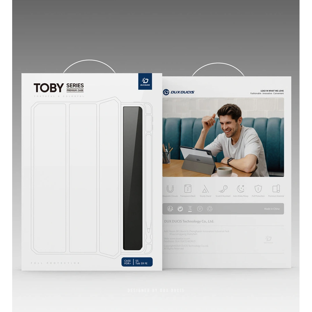 Hurtownia GSM - Etui Dux Ducis Toby Samsung Galaxy Tab S9 FE modré - DDS1864 - {ean13} - Hurt