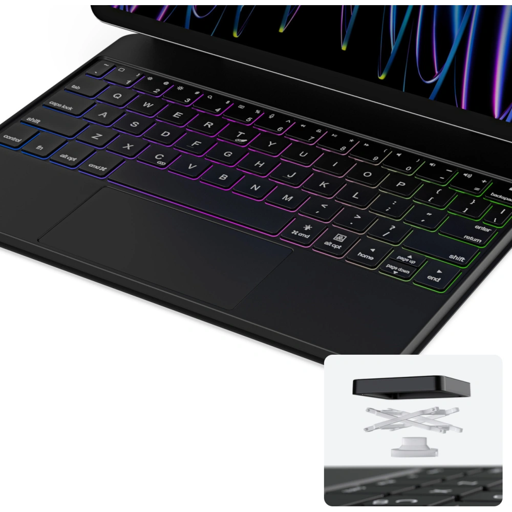 Hurtownia GSM - Etui cu tastatură Dux Ducis MK Apple iPad Air (a 4-a și a 5-a generație) / iPad Pro 11 (a 3-a și a 4-a generație) negru - DDS1873 - {ean13} - Hurt