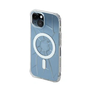 Hurtownia GSM - Etui Kingxbar PQY Crack Series MagSafe Apple iPhone 15 průhledné - KGX672 - {ean13} - Hurt