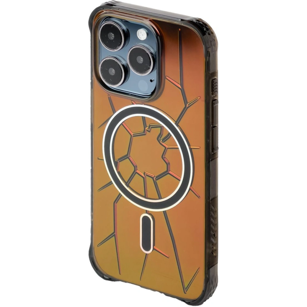 Hurtownia GSM - Etui Kingxbar PQY Crack Series MagSafe Apple iPhone 15 Pro czarne - KGX673 - {ean13} - Hurt