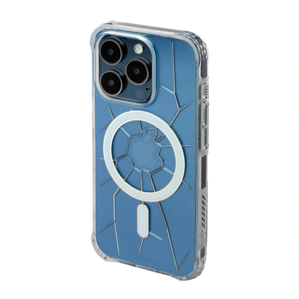 Hurtownia GSM - Etui Kingxbar PQY Crack Series MagSafe Apple iPhone 15 Pro transparent - KGX675 - {ean13} - Hurt