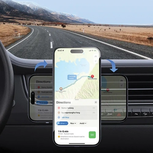 Uchwyt samochodowy na kratkę USAMS US-ZJ075 czarny/black