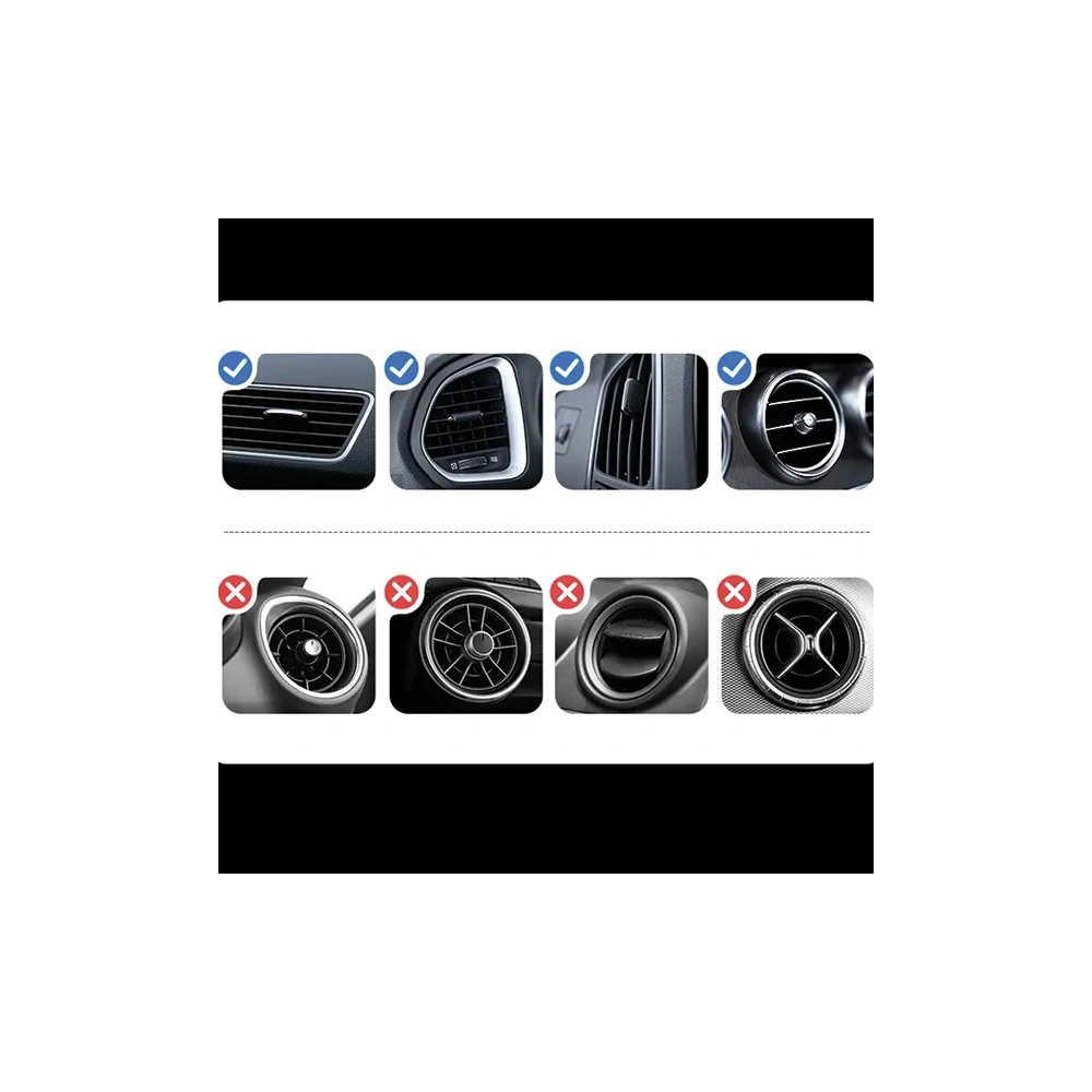 Hurtownia GSM - Autohalter für Lüftungsgitter USAMS US-ZJ075 schwarz/black - USA1020 - {ean13} - Hurt