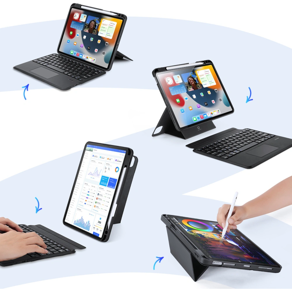 Hurtownia GSM - Etui z klawiaturą Dux Ducis DK Apple iPad Air 10.9 (4. i 5. generacji) / iPad Pro 11 (3. i 4. generacji) czarne - DDS1875 - {ean13} - Hurt